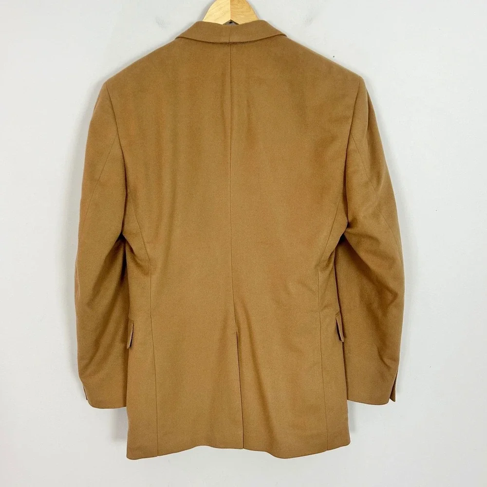 Jos. A. Bank 100% Cashmere Blazer Camel Tan Sport Coat Mens 39 Reg